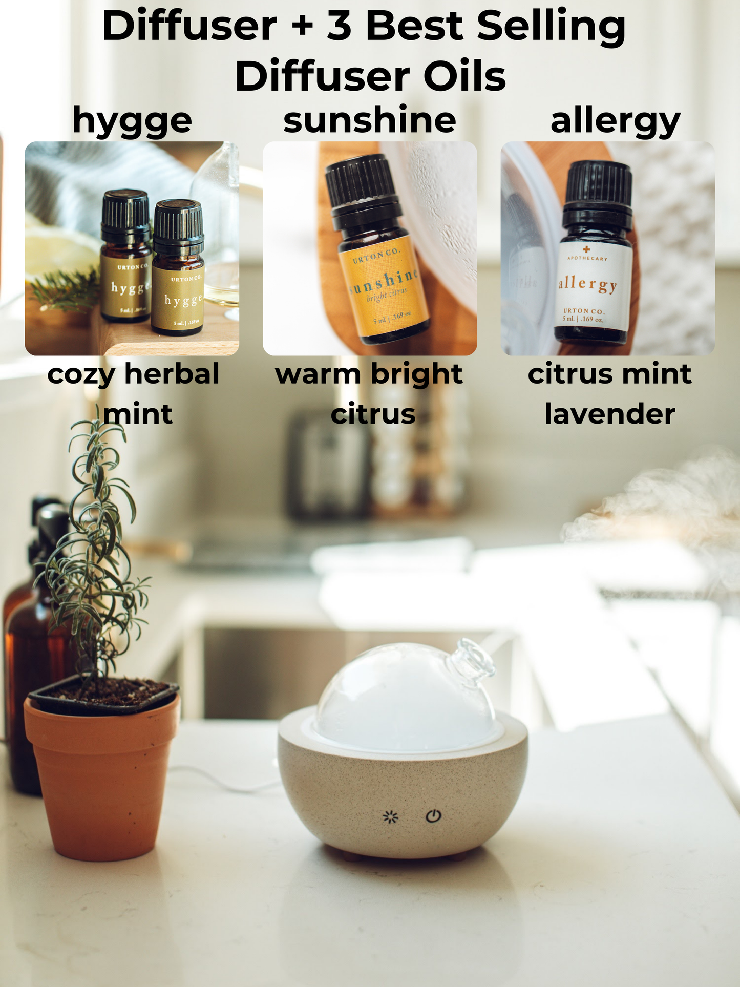 Concrete Essential Oil Diffuser. Aroma Diffuser. Diffuser for Essential Oils. Young Living Ariaupe. Aromatherapy Diffuser.