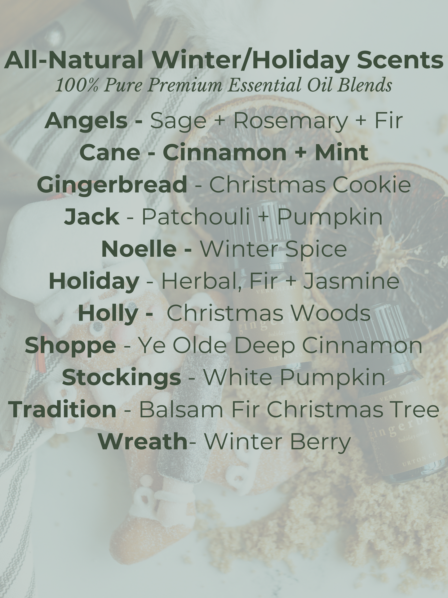Gingerbread Essential Oil Blend - Christmas Cookies Aromatherapy