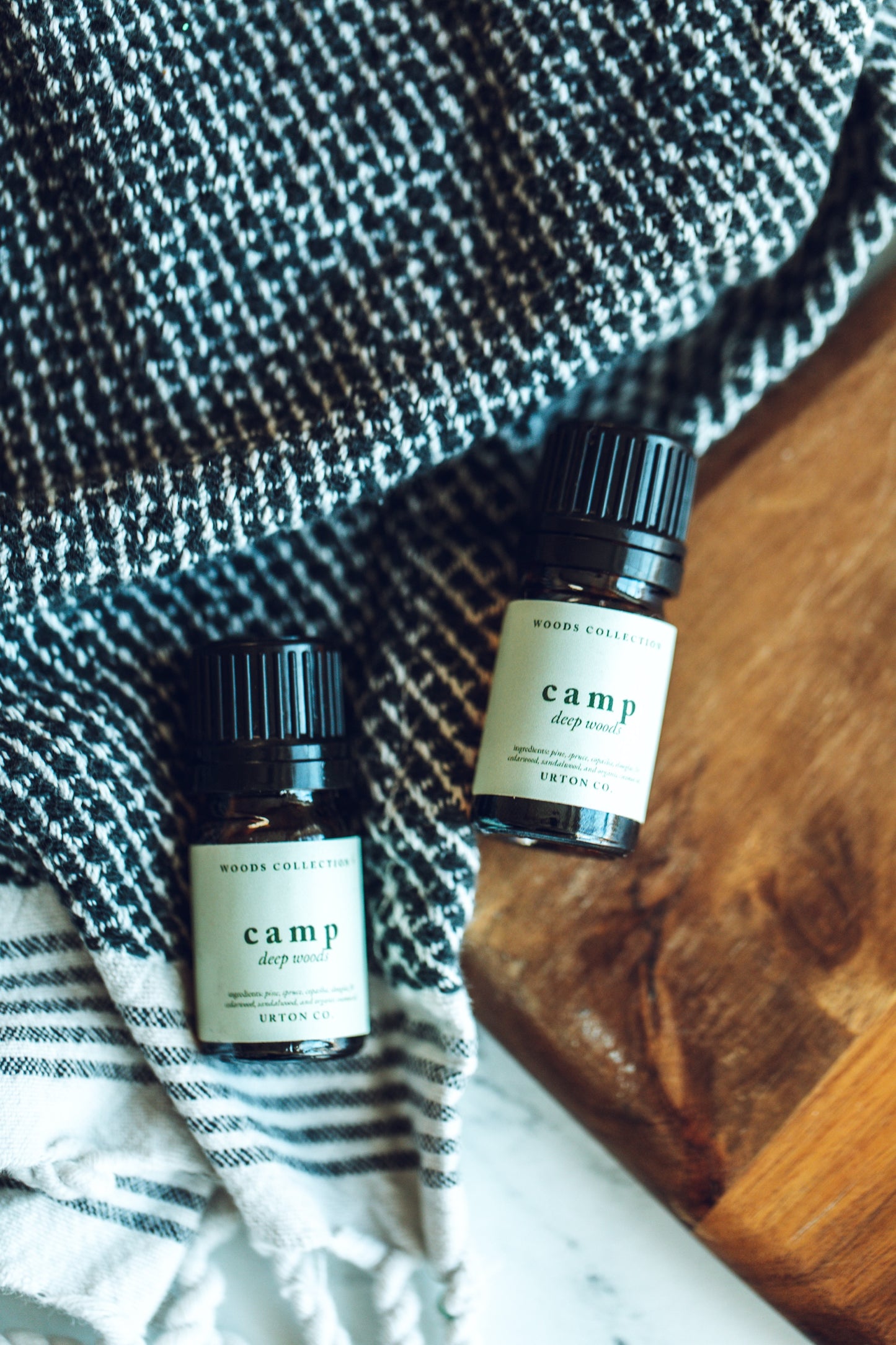Camp Essential Oil Blend | Immune-Boosting + Calming | Deep Woods Aroma | Handcrafted Pure Oils & Organic Coconut Oil | Woods Air Freshener