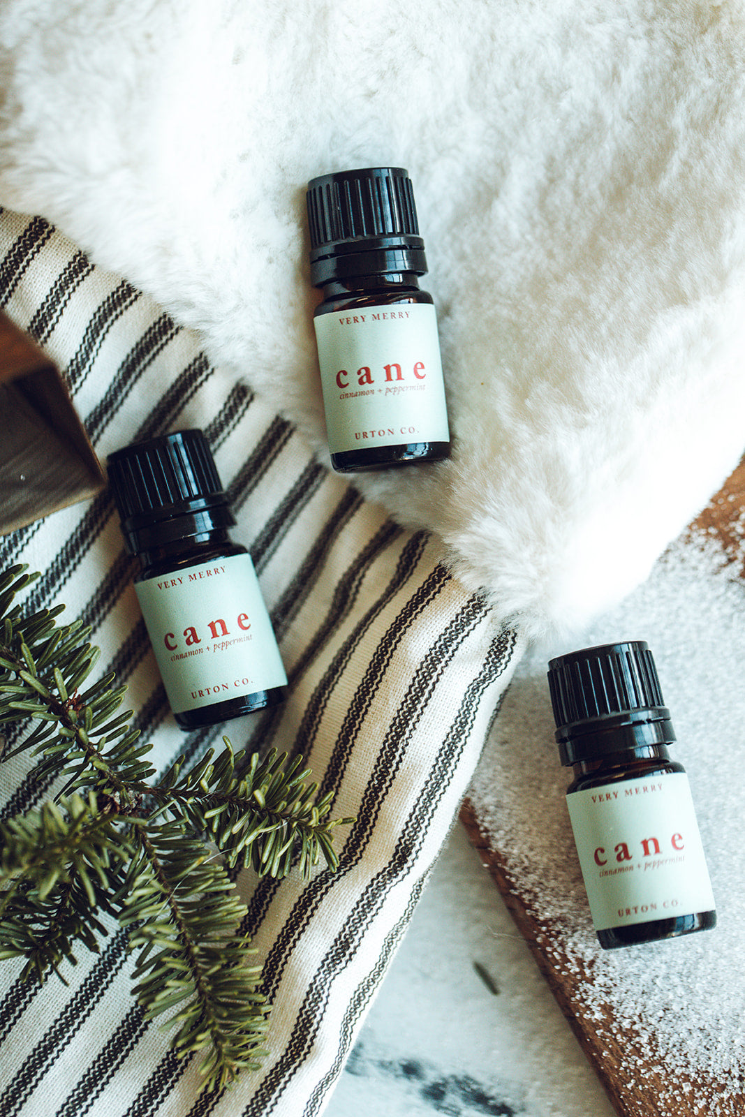 Candy Cane Essential Oil Blend - Cinnamon + Peppermint Aromatherapy