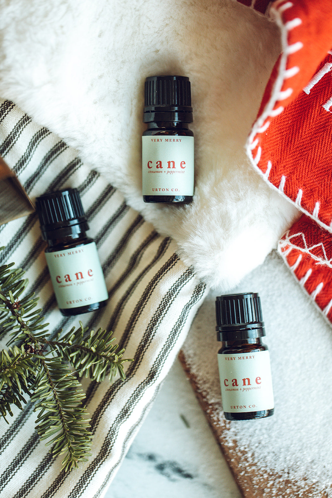 Candy Cane Essential Oil Blend - Cinnamon + Peppermint Aromatherapy